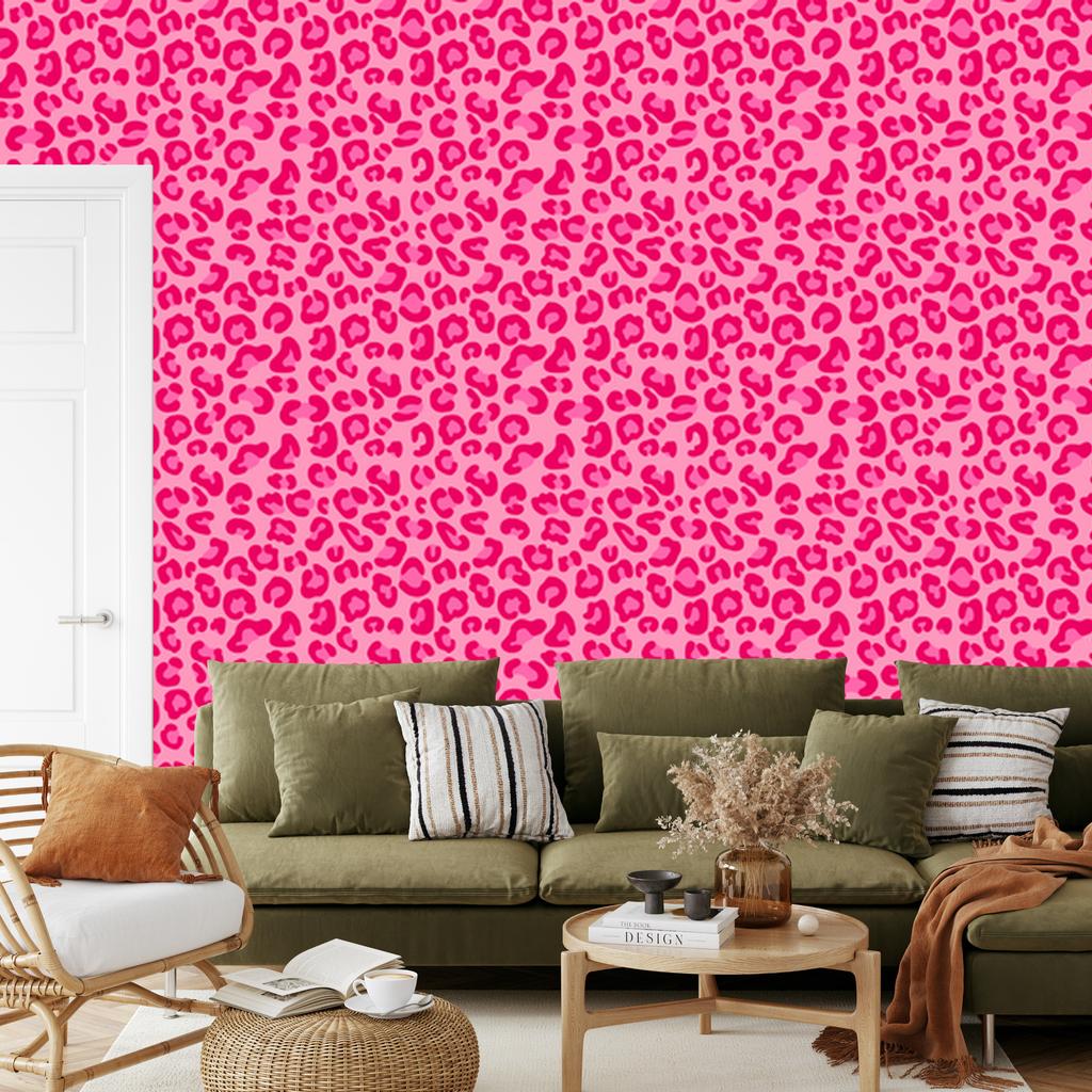 Pink Leather Purple and Powder Pink Wallpaper for Living Room and Bedroom 50x1000