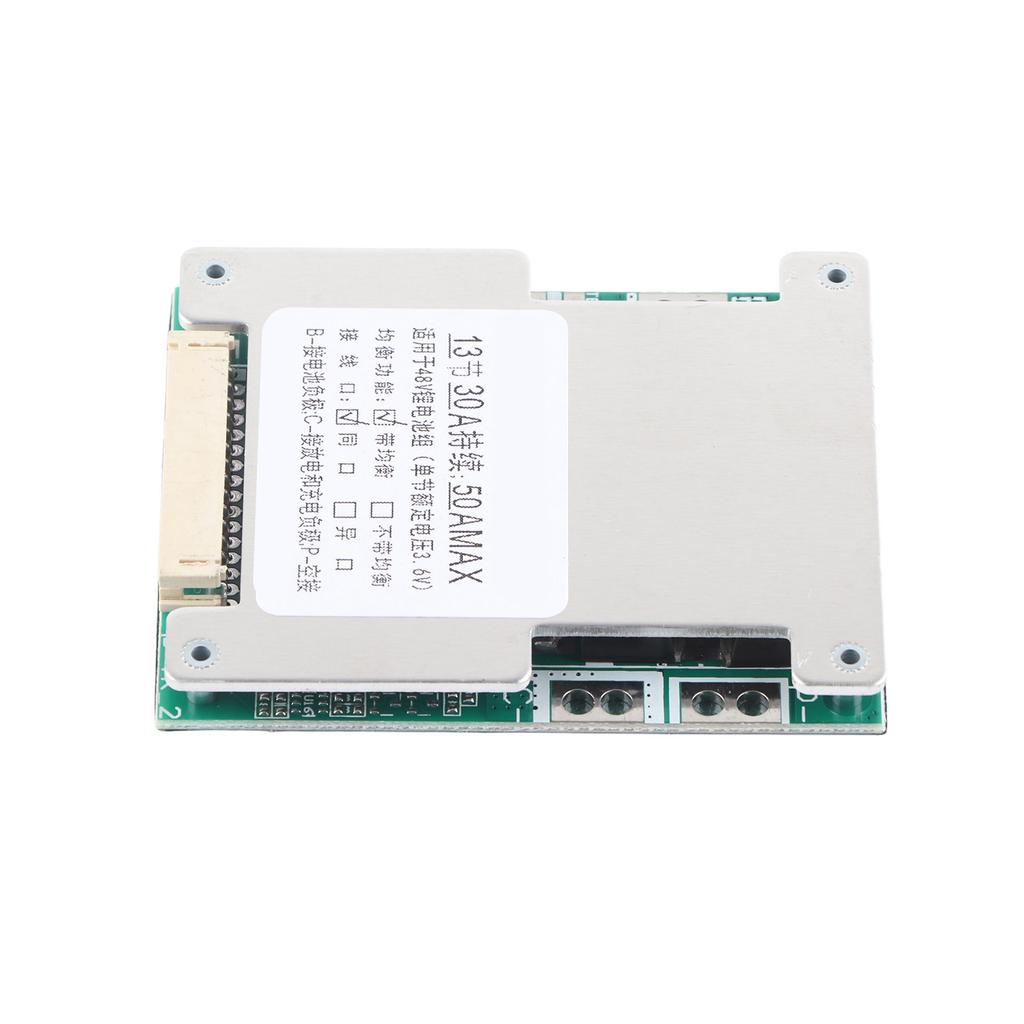 13S 30A Lithium Battery Charging Protection Board BMS PCB with Balance Charging