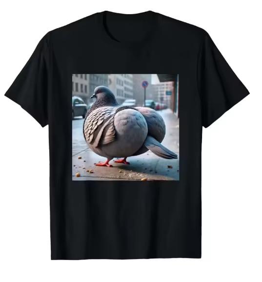 

Gyatt Gen Z Meme Pigeon TShirt Funny Brainrot Pigeon Womens Clothing Graphic Kawaii Aesthetic Haraj Women clothing S