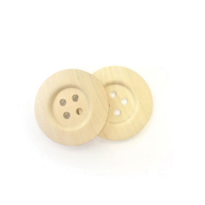 Bouton bois brut ø5cm 2 pièces