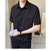 New Short Sleeved Men's Shirt Summer Fashion Trendy Brand Half Sleeved Thin Loose Casual Trendy Shirt