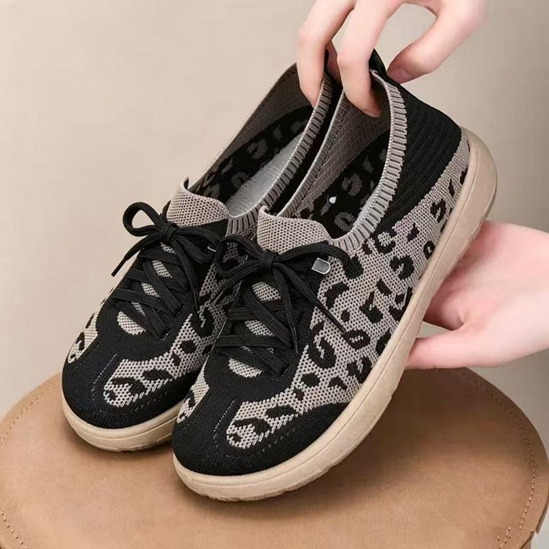 Spring 2025 Women's Non-Slip Black Casual Shoes with Soft Sole