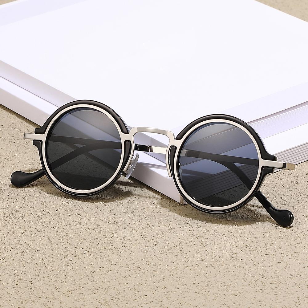 Metal Frame Small Round Sunglasses UV400 Protection Eyewear Driving Sun Glasses  for Women & Men