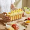 Cartoon Silicone Ice Cream Mold 6 Grids Ice Candy Mold Portable Ice Cream Box  Kitchen