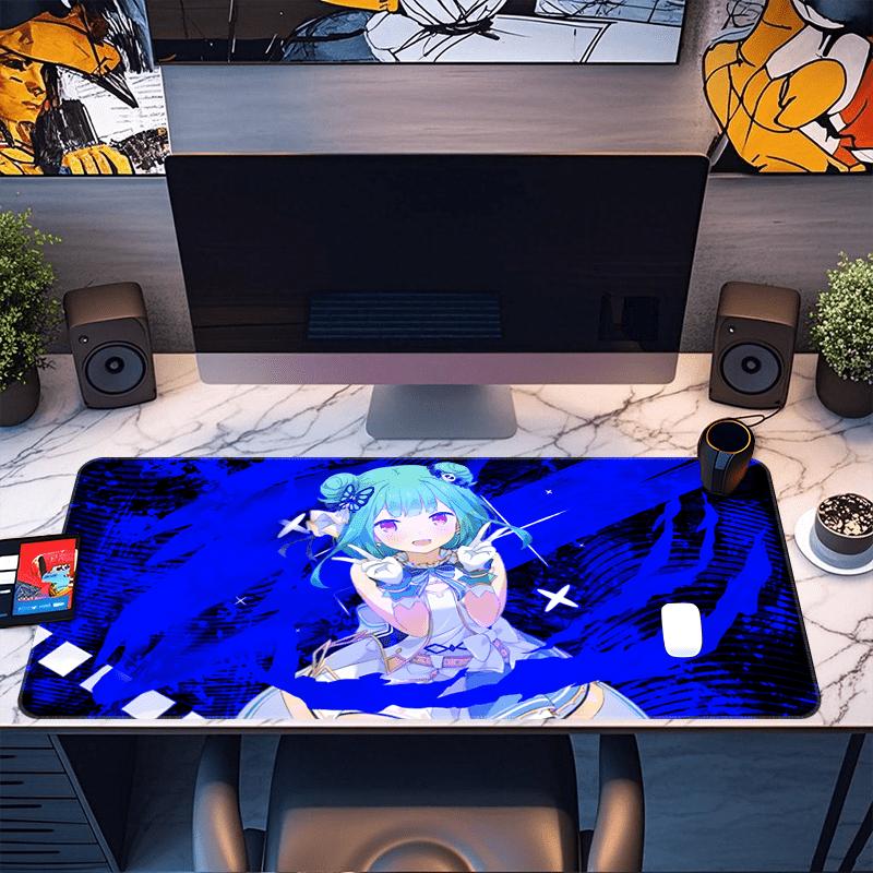 Uruha Rushia Hololive Anime Large Mouse Pad Nonslip Hd Printed Desk Mat For Laptop Pc Gaming Home Office Study Use