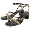 ZARA Fashionable Elegant Suede Belted High Heels One Strap Sandals Women sandals Sand-Beige 12313510107