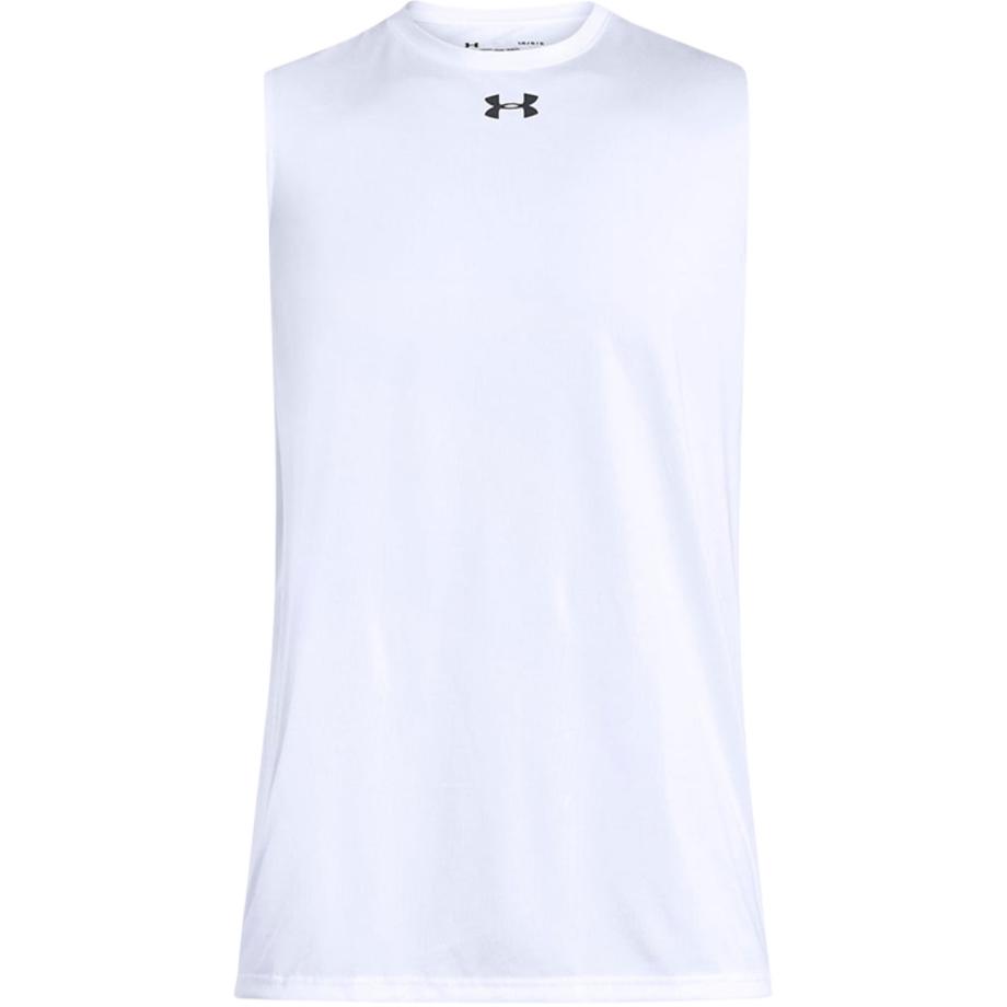 Under Armour Round Neck Logo Sleeveless Vest Men Tops 1312277-100