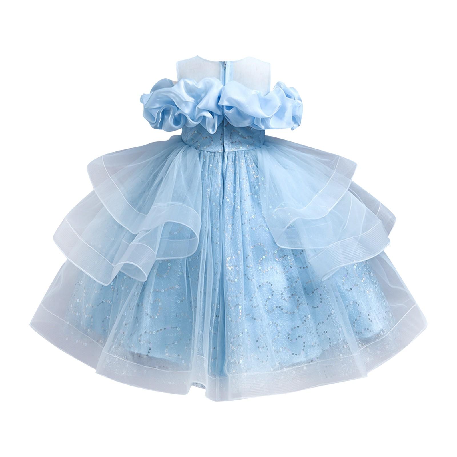 

Children s Dresses, Stylish Princess Dresses, Sequined Skirts, Performance Costumes For Middle And Older Childrengirls Skirts 110 синий