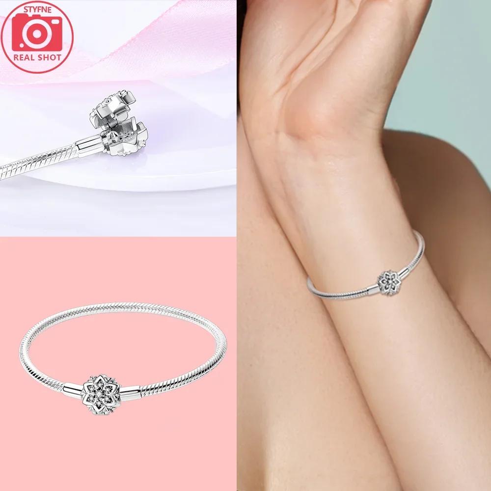 Sliver Bracelets Heart Lucky Eyes Bracelets Female Anniversary Party Fine Bracelets Bangles Jewellery Gifts for Women