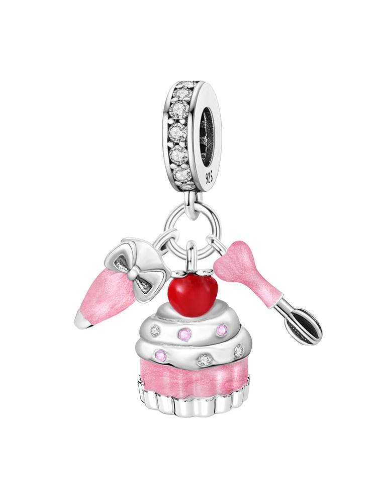 Copper Pink Perfume Crown Charms Beads Fit Diy Bracelet Necklace Making Gift Of High Quality Jewelry For Womens