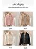 Women's Sporty Spliced Cotton Jacket - Warm Stand-Up Collar, Slim Rib, Lightweight Winter Outdoor Coat for Yoga