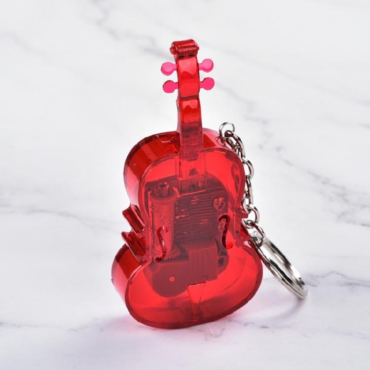 Elegant Small Violin Music Box Keychain Elegant Key Ornament Suitable for Art Lovers and Stylish Home Decorations