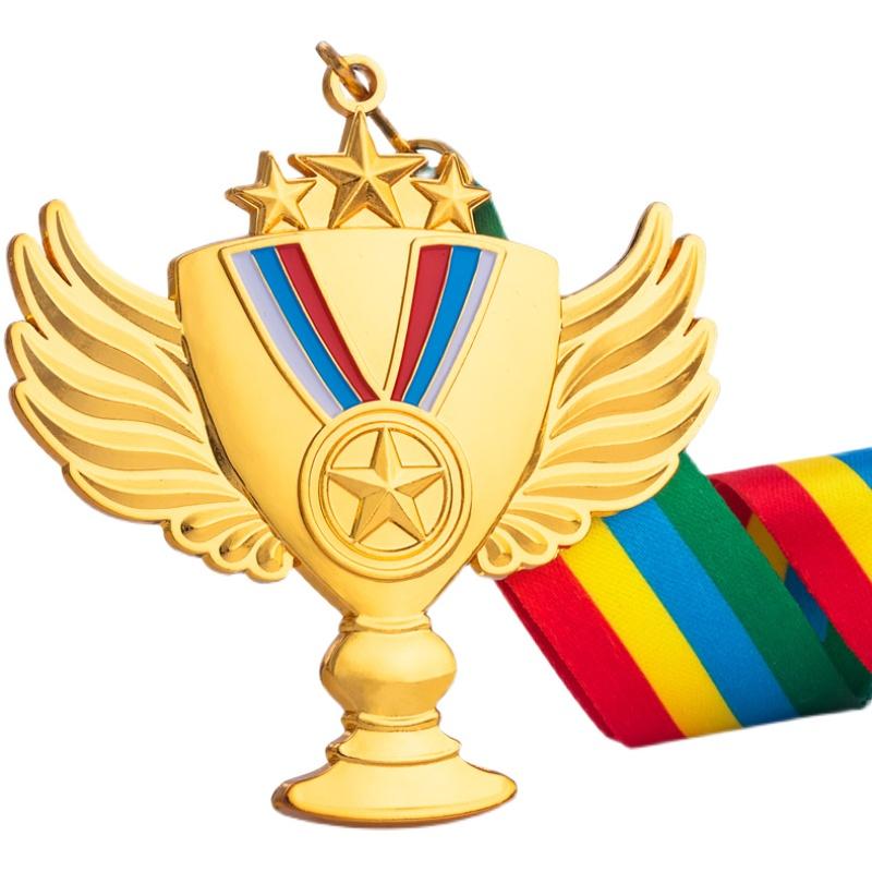 Marathon Gold Winner Award Medals With Neck Ribbon 3D Running Runner 1St 2Nd Trophy Various Sport Souvenir Prize Gift Customized