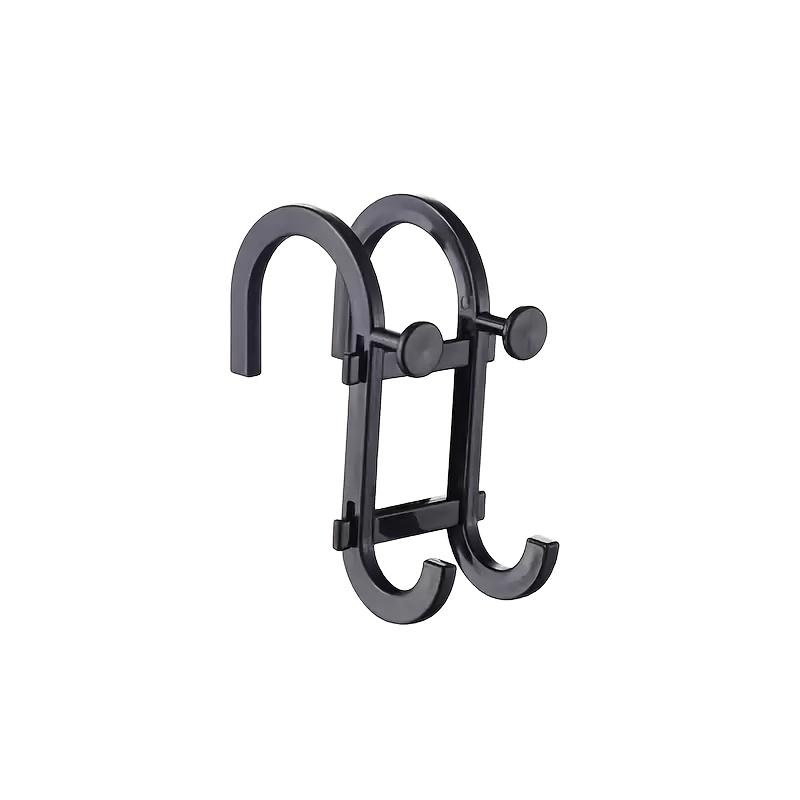 Ganci da Bagno Multifunzione - Porta Asciugamani, Spugna Doccia e Rasoio da Parete con Clip Sicure per Porte in Vetro - Ideale per Organizzare