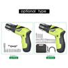 3.6V Rechargeable Cordless Screwdriver Kit 1/4 Inch Drive 6N.m Power Screwdriver Set with