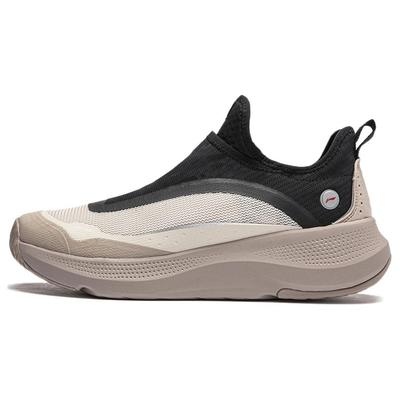 Li Ning SOFT GO Casual Shoes Men's Low Top Moonlight Gray/Black AGLU105-3