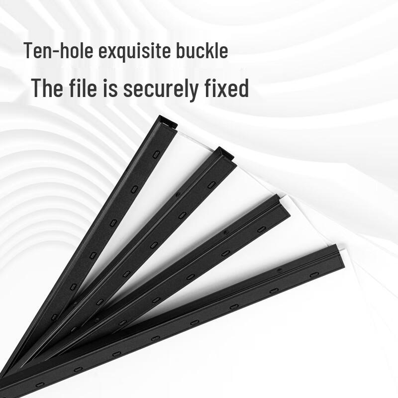 Deli 10-Hole Plastic Binding Strips