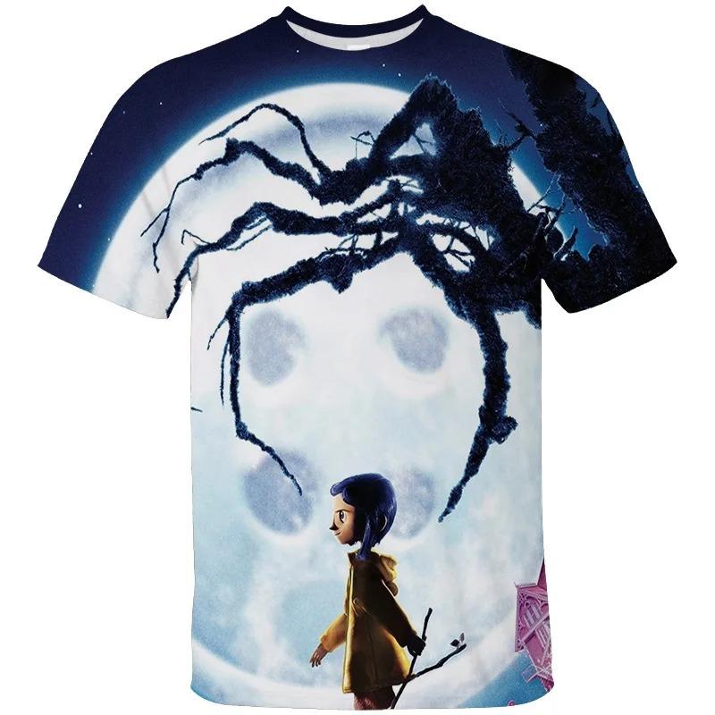 Coraline Spooky Vintage Graphic T-Shirt Unisex Short Sleeve S