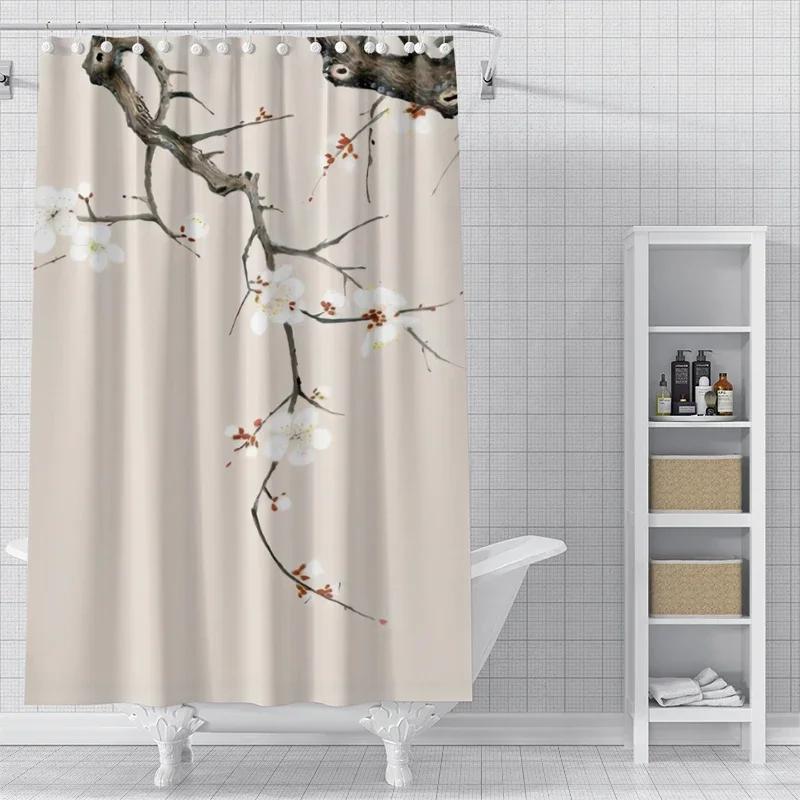 

Home Shower Curtains For Bathroom Waterproof Fabric Natural Animal Style Bathroom Curtains Modern Shower Curtain W60H190(CM)-1 Pcs