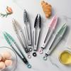 1/3pcs Stainless Steel Cooking Tongs with Non-Slip Silicone Tips 9inch Heat-Resistant Tongs for BBQ Oven Grilling Salad Kitchen