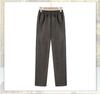 High Waist Plus Velvet Pants - Autumn/Winter Loose Fit for Mid-aged & Elderly Women
