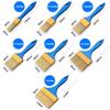 5pcs/set Nylon Bristle Paint Brushes Smooth Application All-Purpose Wall Painting Tools Plastic Handle Latex Brush Wall Painting