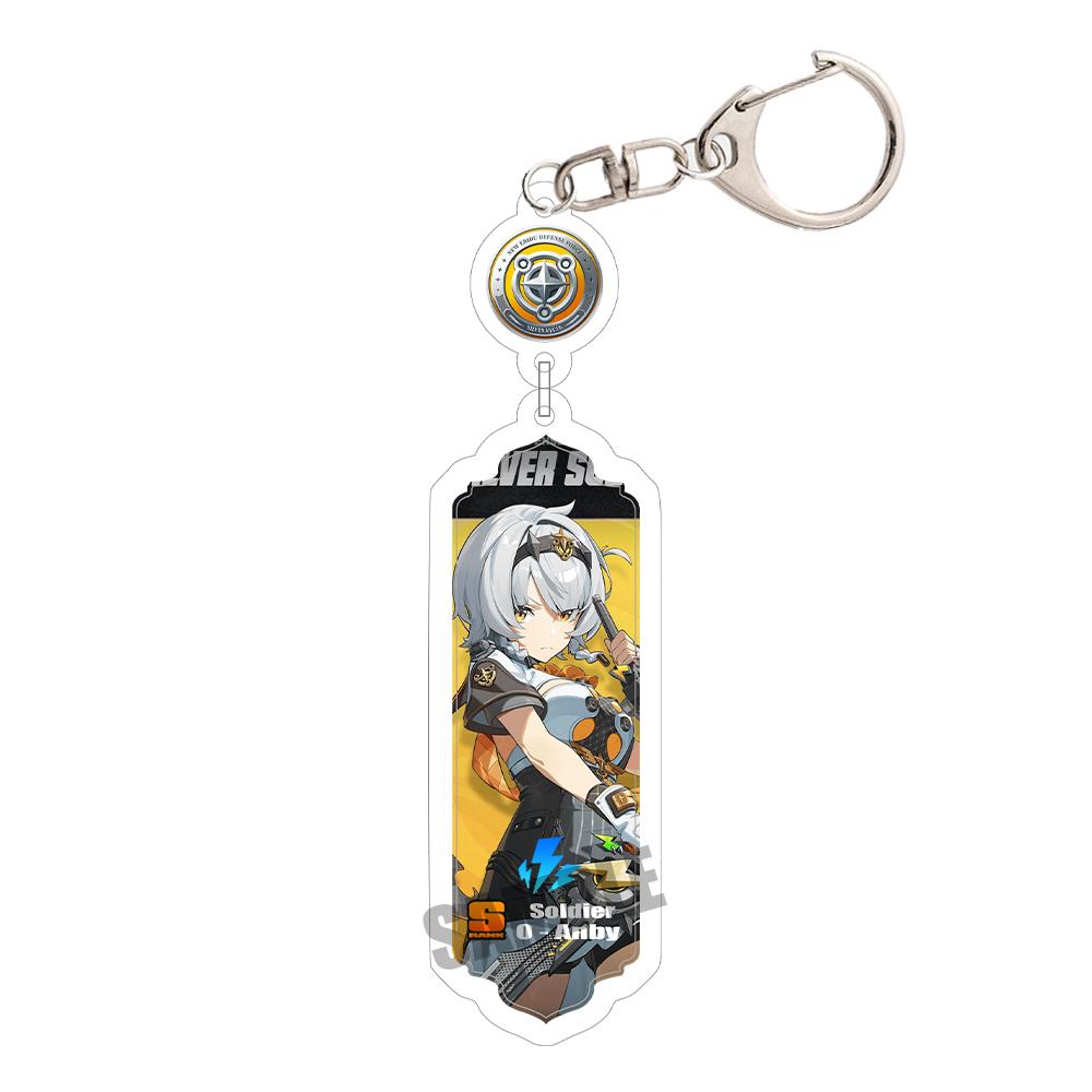 Game Zenless Zone Zero Acrylic Keychain Aria Cissia Nangong Yu Backpack Keyring Pendant Belle Nicole Demara Decorative Ornament