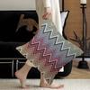 Geometric Zig Zag Wave Cushion Cover Polyester Sofa Cushions Decorative Throw Pillows Home Decoration Pillowcover