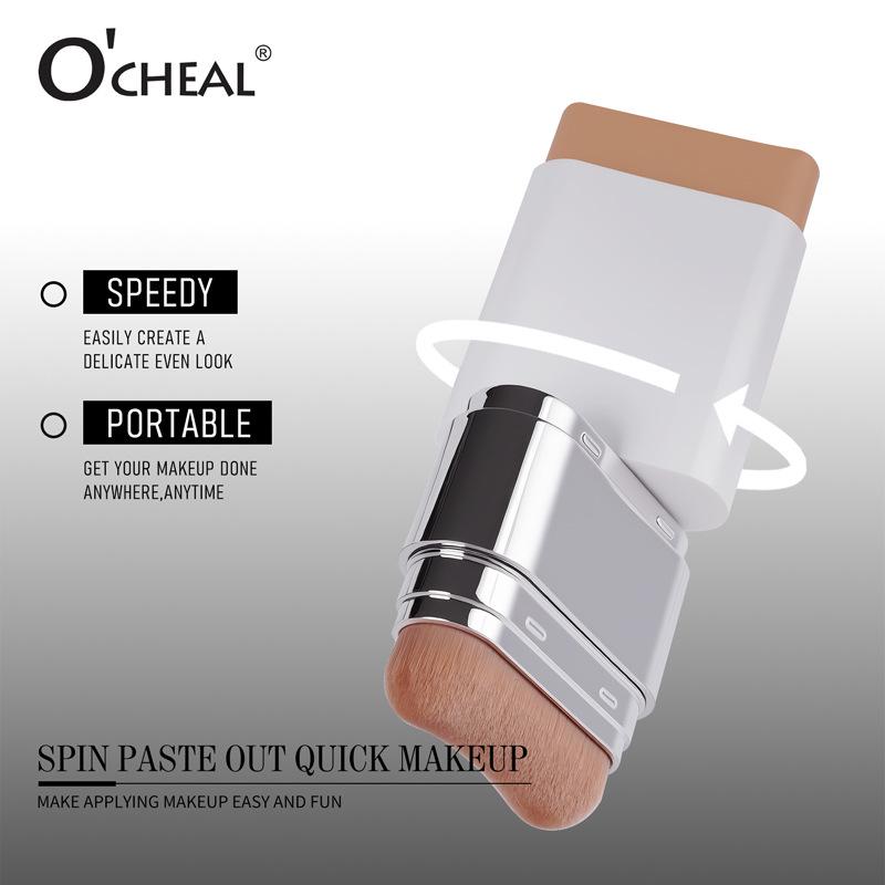 OCHEAL Thin & Comfortable Hydrating Concealer Foundation Cream - Long-Lasting Natural Makeup with Brush Head