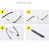 Lightweight 360 Degree Rotation Presbyopic Foldable Reading Glasses Eyewear