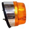 Pair of Front Indicator Lamps Amber Lens with 12V Bulbs Compatible with FIAT 682-N3 Trucks & Universal Vehicles
