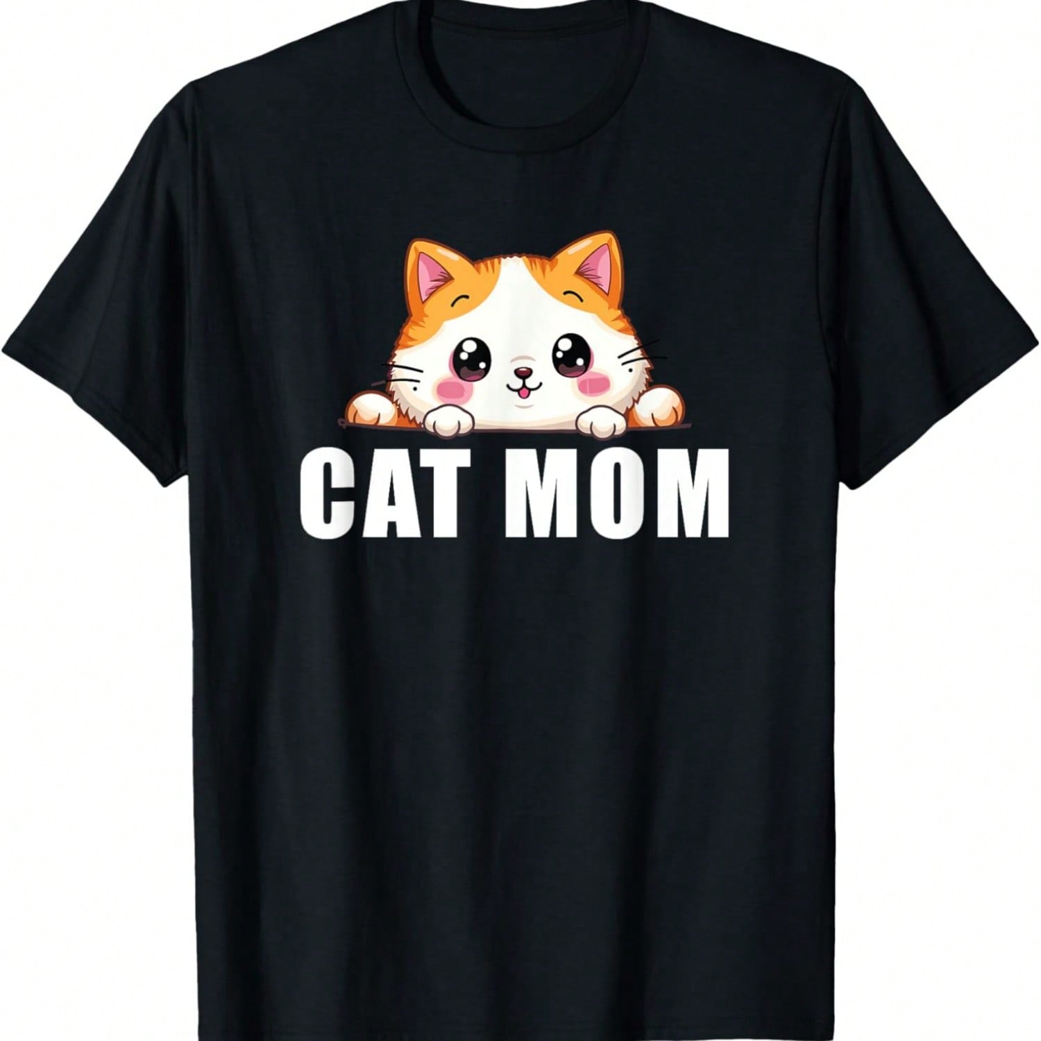 Cat Face Portrait Animal Art Drawing Graphic Cat T-Shirt S разноцветный