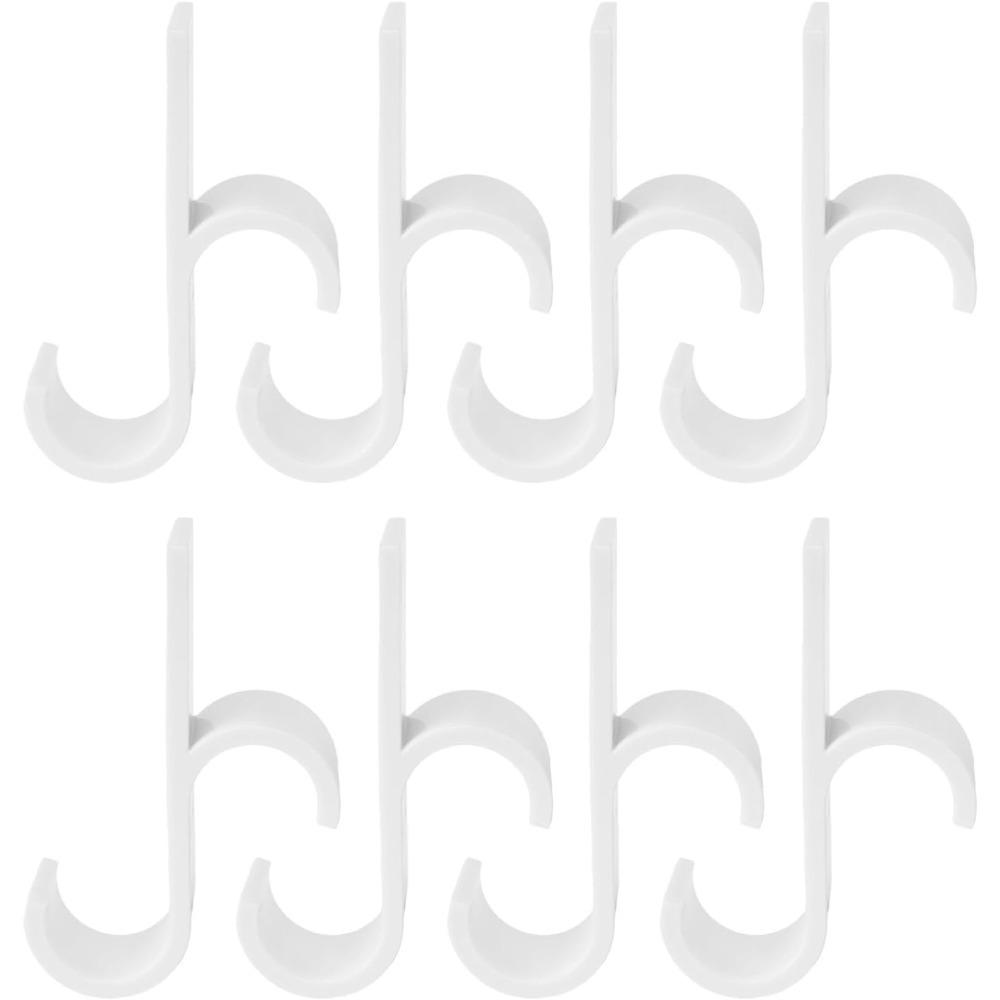 Cârlige de uscare pentru calorifer din plastic, Design negru detașabil - Umerașe economice pentru prosoape și haine pentru baie și spălătorie