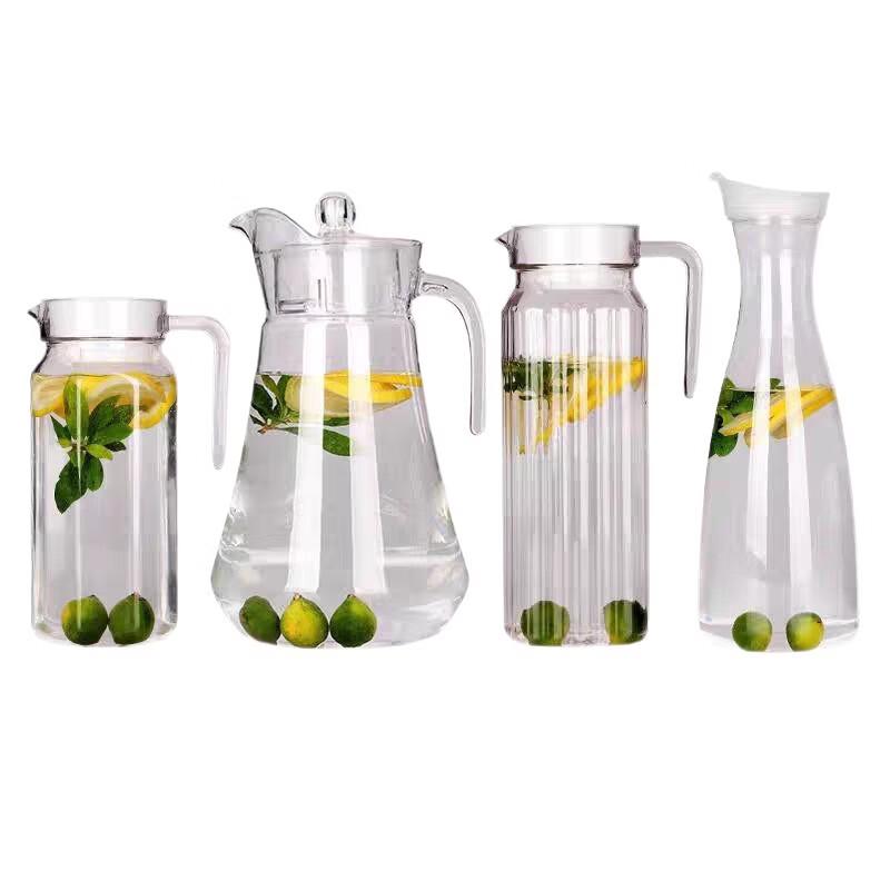 ZhiShi Striped Acrylic PC Cold Water Pitcher Set