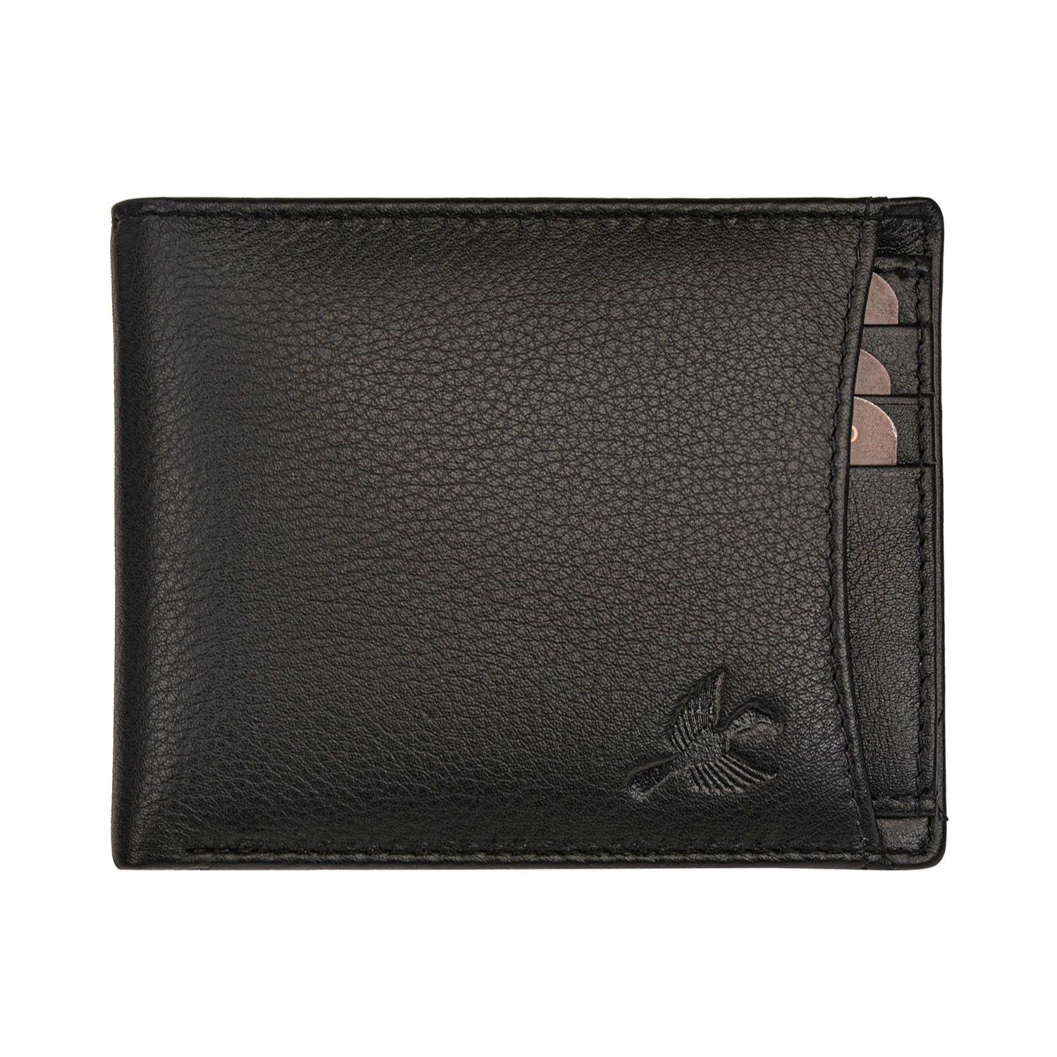 

Черный кожаный кошелек для мужчин | Кошельки мужские с блокировкой RFID | Мужской кожаный кошелек