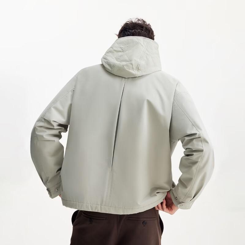 Jack & Jones Men's Loose Fit Stand-Up Collar Padded Jacket