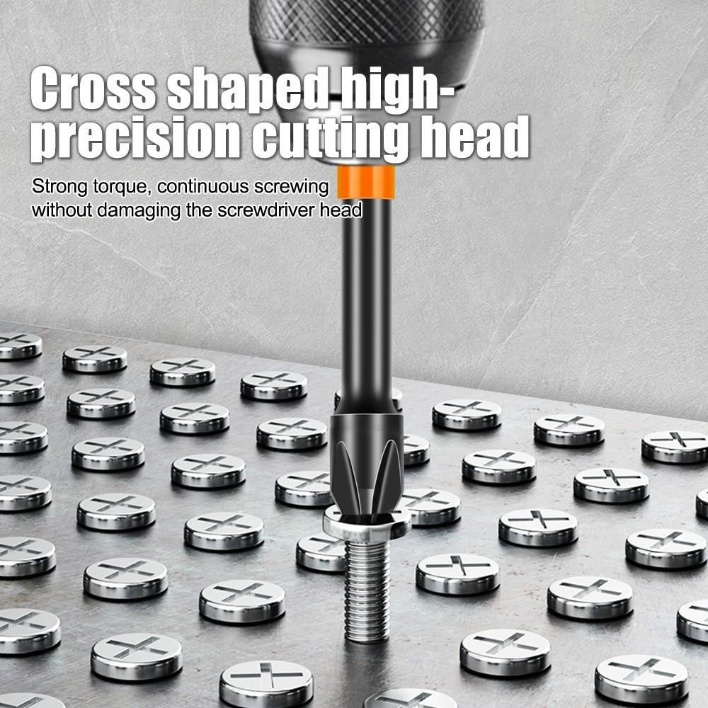 5pcs 1/4" Hex Shank Screwdriver Bit Set Anti-Slip Design Impact Ready Bits Industrial Repair