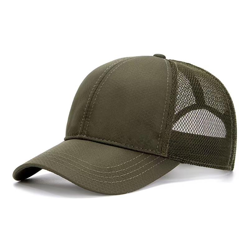 

XL 65cm Big Size Men s Summer Mesh Baseball Cap Quick Dry Outdoor Adjustable Snapback Casual Sun Protection Duckbill Cap XL 60-65cm армія зелений колір