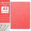 High Quality Custom A5 Spiral Notebook PU Leather Journal Gift Paper Saddle Stitching Custom Colors