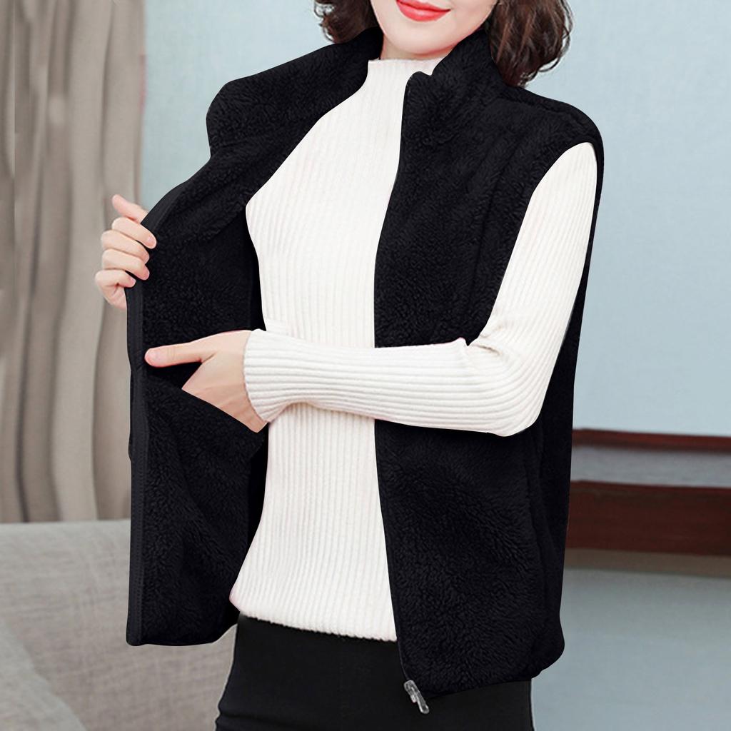 Women's Fashion /Winter Double-Face Fleece Thickened And Fluff Warm Vest