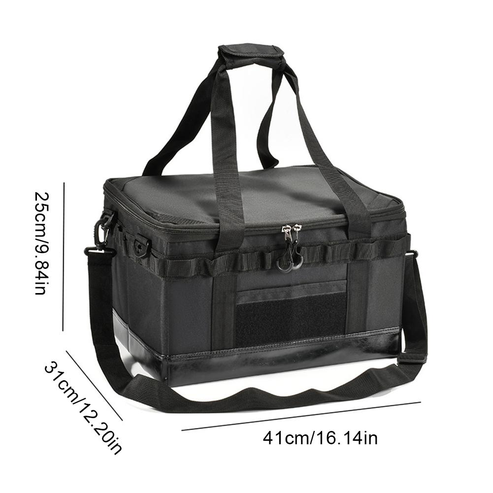 20L/32L Camping Storage Bag Gas Tank Storage Bag Insulated Picnic Bag Cooler Lunch Box Thermal Bag Outdoor BBQ Tools Organizer