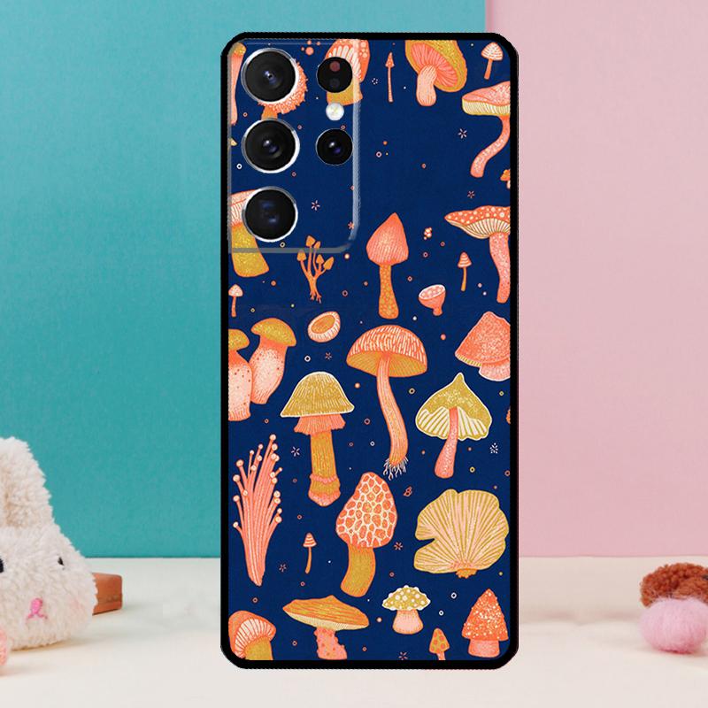 

Mushroom Case For Samsung Galaxy S25 S24 S23 S22 S21 Ultra S9 S10 S20 Plus S24 FE Funda Cover Shell Galaxy S25