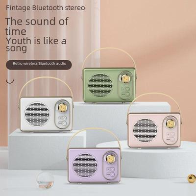 Retro Portable Bluetooth Bass Cannon Speaker - Nostalgic High-Quality Mobile Sound