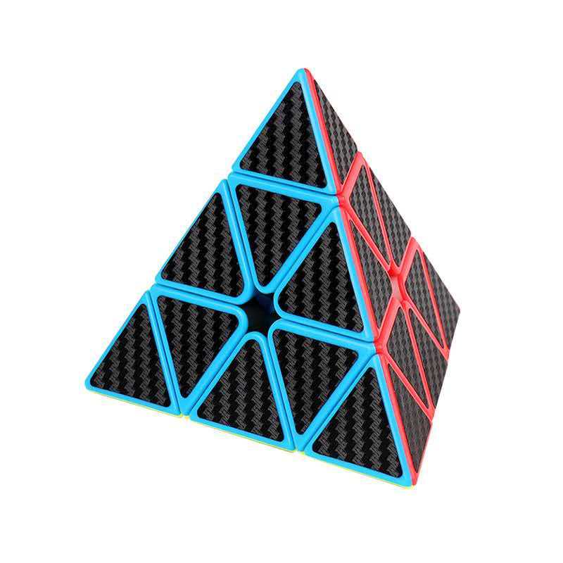 Smooth Carbon Fiber Speed Cube 2X2 3X3 4X4 Problem Solving Brain Teaser Educational Toys For Kids Children Adults Best Gifts