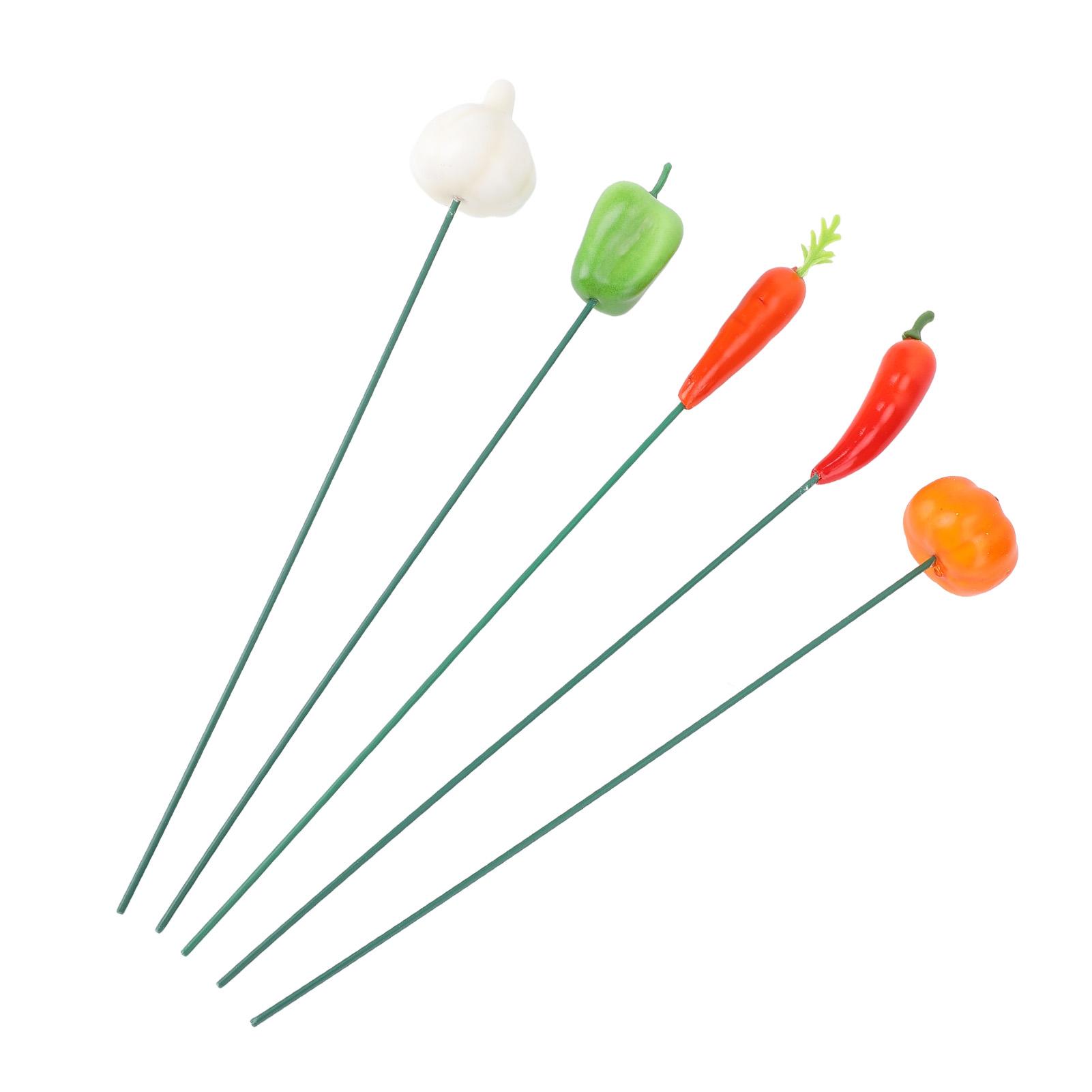 

5Pcs Garden Stake Decoration Weather Proof Multifunctional Stable Support Lawn Stake Ornament for Yard Flower Pot