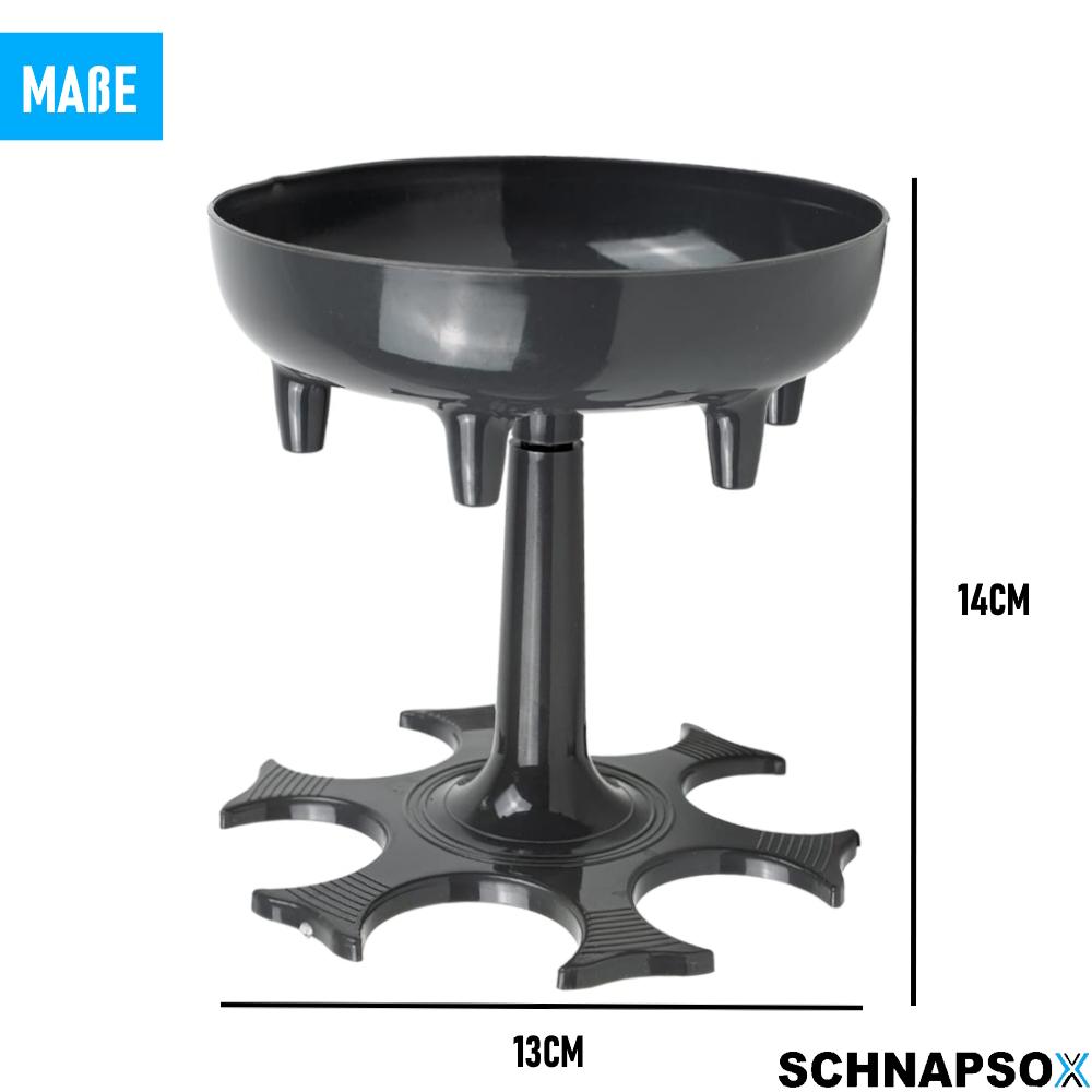 SCHNAPSOX 6 Schnapsglas Spender Halter Cocktail Shots Spender für Trinkspiele