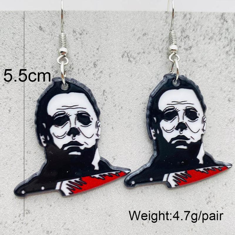 

Halloween Y Earrings - The Nightmare Before Christmas Skull Horror Character Acrylic Earrings Acrylic