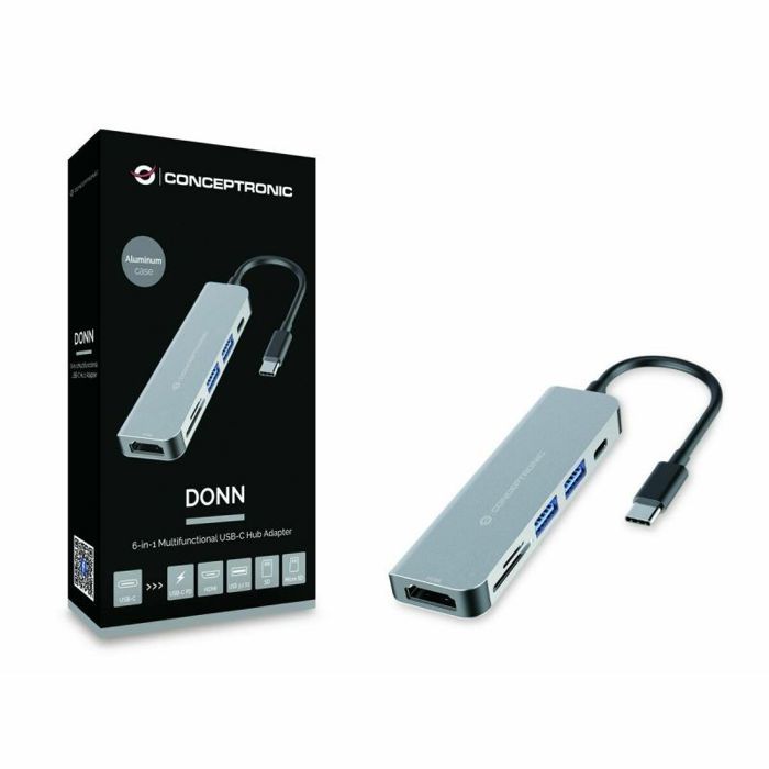Hub Conceptronic - DONN02G - Dockinstation 6en1