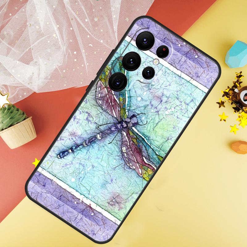 Libellen Handyhülle Für Samsung Galaxy S26 S25 Ultra S23 S21 S20 S22 S24 FE S10 Plus Hülle Coque