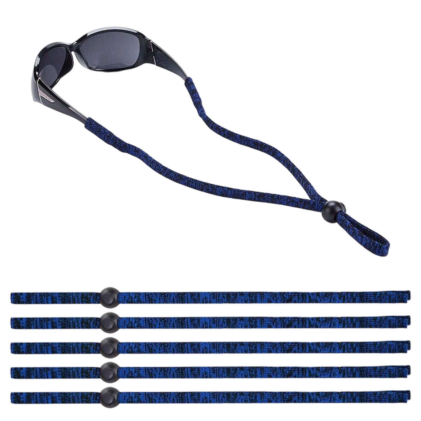 

6Pcs Sunglasses Holder Band Adjustable Clasp Water Resistant Sports Retainers for Diving Boating Water Sports